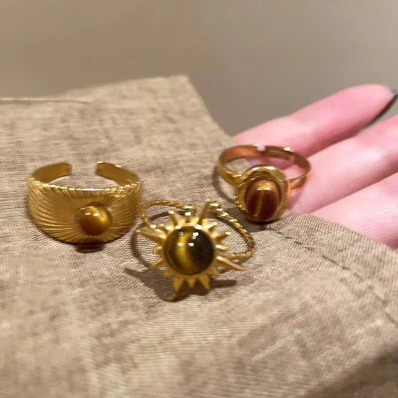 Anillo Retro de Protección Ojo de Tigre