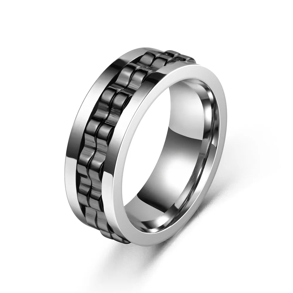 Anillo Giratorio contra la Ansiedad para Hombre 1