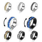 Anillo Giratorio contra la Ansiedad para Hombre