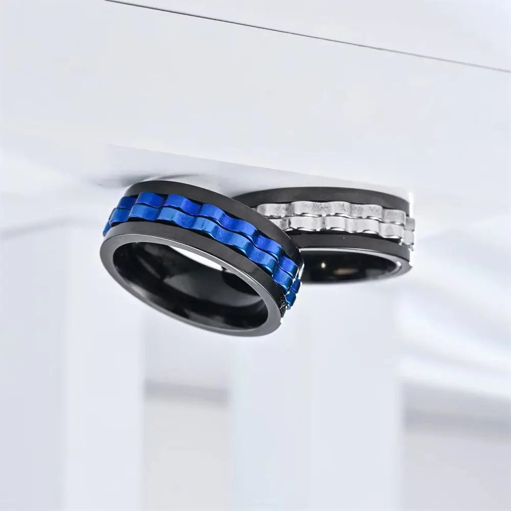 Anillo Giratorio contra la Ansiedad para Hombre 1