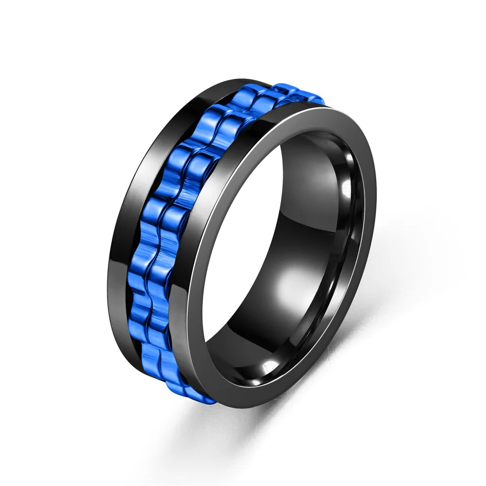 Anillo Giratorio contra la Ansiedad para Hombre 5