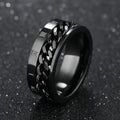 Anillo Giratorio Anti-Estrés para Hombre negro