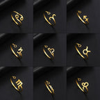 Anillo Signo del Zodiaco 12 Constelaciones Anillo de Caballero Astrología