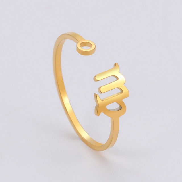 Anillo Signo del Zodiaco 12 Constelaciones