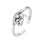 Anillo Estilo Egipcio Ojo de Horus plata