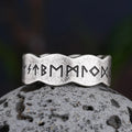 Anillo estilo vikingo para hombre con runas
