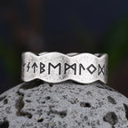 Anillo estilo vikingo para hombre con runas