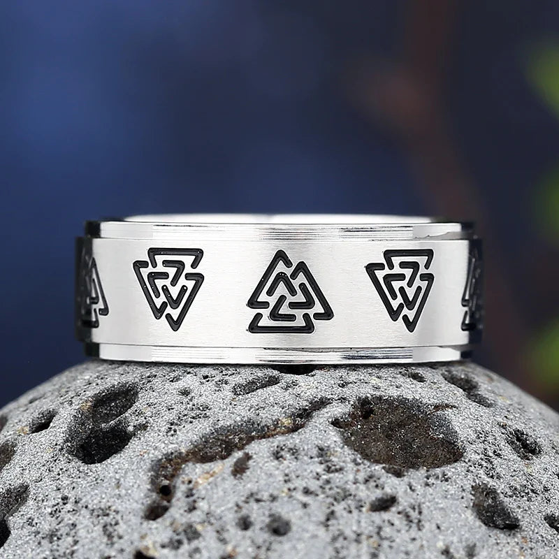 Anillo Estilo Vikingo Valknut Hombre