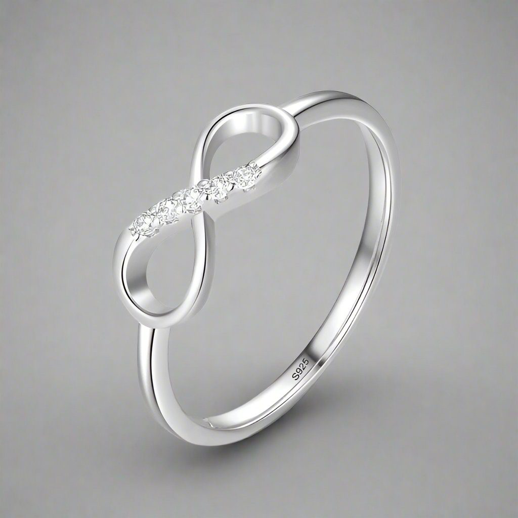 Anillo Símbolo Infinito para Mujer con Circonitas