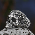 Anillo Cabeza de Calavera Acero sin corona
