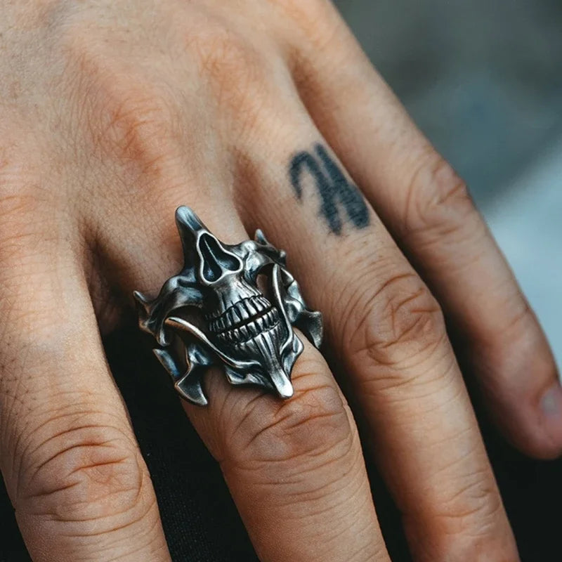 Anillo Cabeza de Calavera Hombre o Mujer B