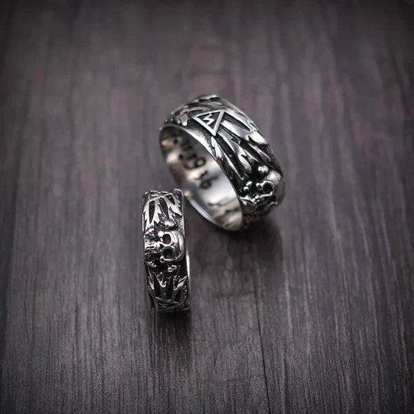Anillo Cabeza de Calavera Estilo Punk
