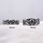 Anillo Cabeza de Calavera Estilo Punk