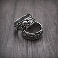 Anillo Cabeza de Calavera Estilo Punk