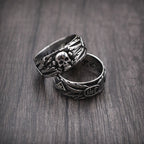 Anillo Cabeza de Calavera Estilo Punk