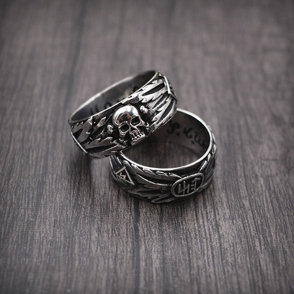 Anillo Cabeza de Calavera Estilo Punk