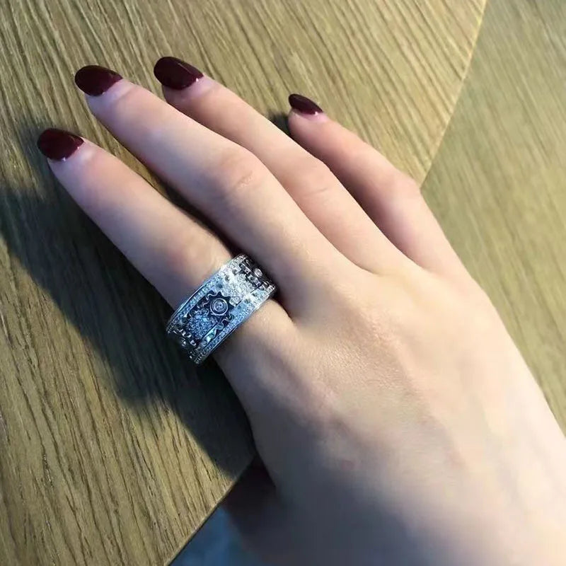 Anillo Giratorio "los Engranajes del Tiempo" Anti-Estrés 