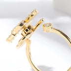 Anillo Girasol Anti Estrés oro