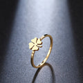 Anillo Trébol de 4 Hojas oro