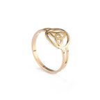 Anillo Triquetra Nudo de la Trinidad Irlandés oro