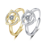 Anillo Triquetra Nudo de la Trinidad Irlandés Celta oro
