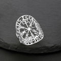 Anillo Vegvisir Brújula Rúnica Vikinga