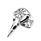 Anillo Vikingo Cráneo Cuervo de Odín
