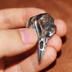 Anillo Vikingo Cráneo Cuervo de Odín