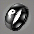 Anillo Yin Yang color Negro
