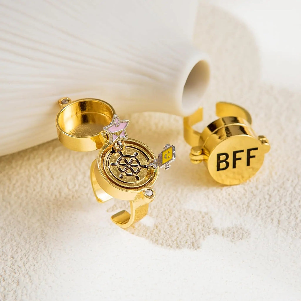 Anillos Magnéticos y Giratorios para Mejores Amigos 2 piezas