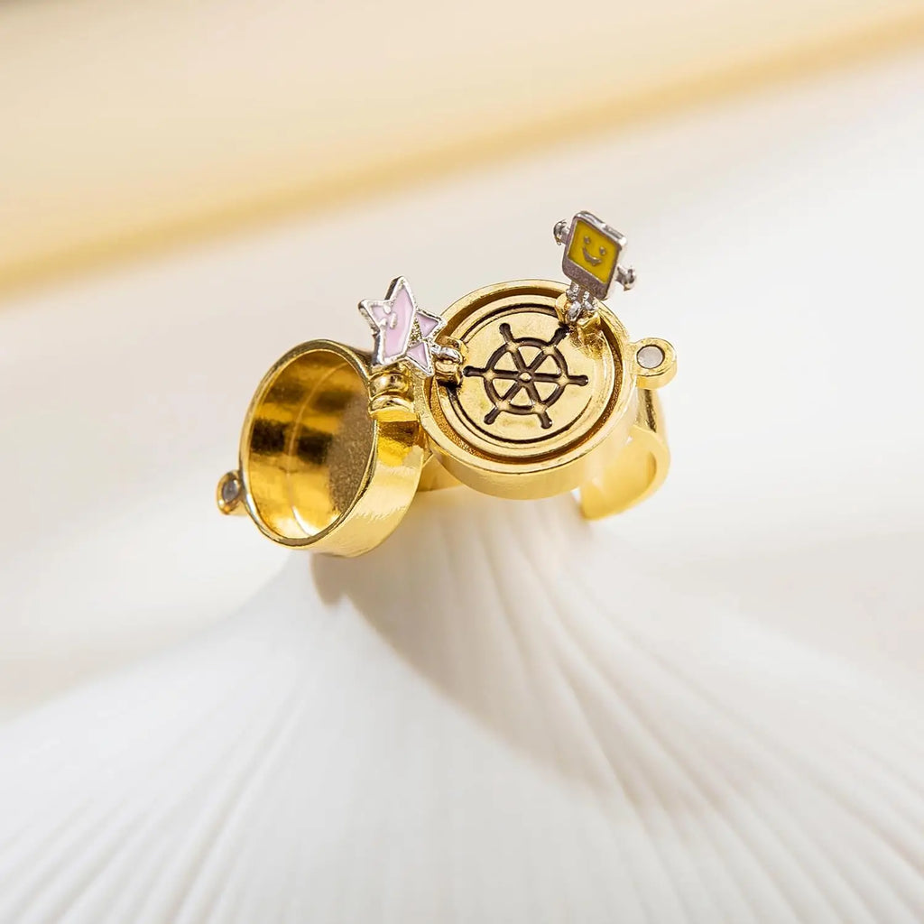 Anillos Magnéticos y Giratorios para Mejores Amigos 1 pieza