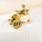 Anillos Magnéticos y Giratorios para Mejores Amigos 2 piezas