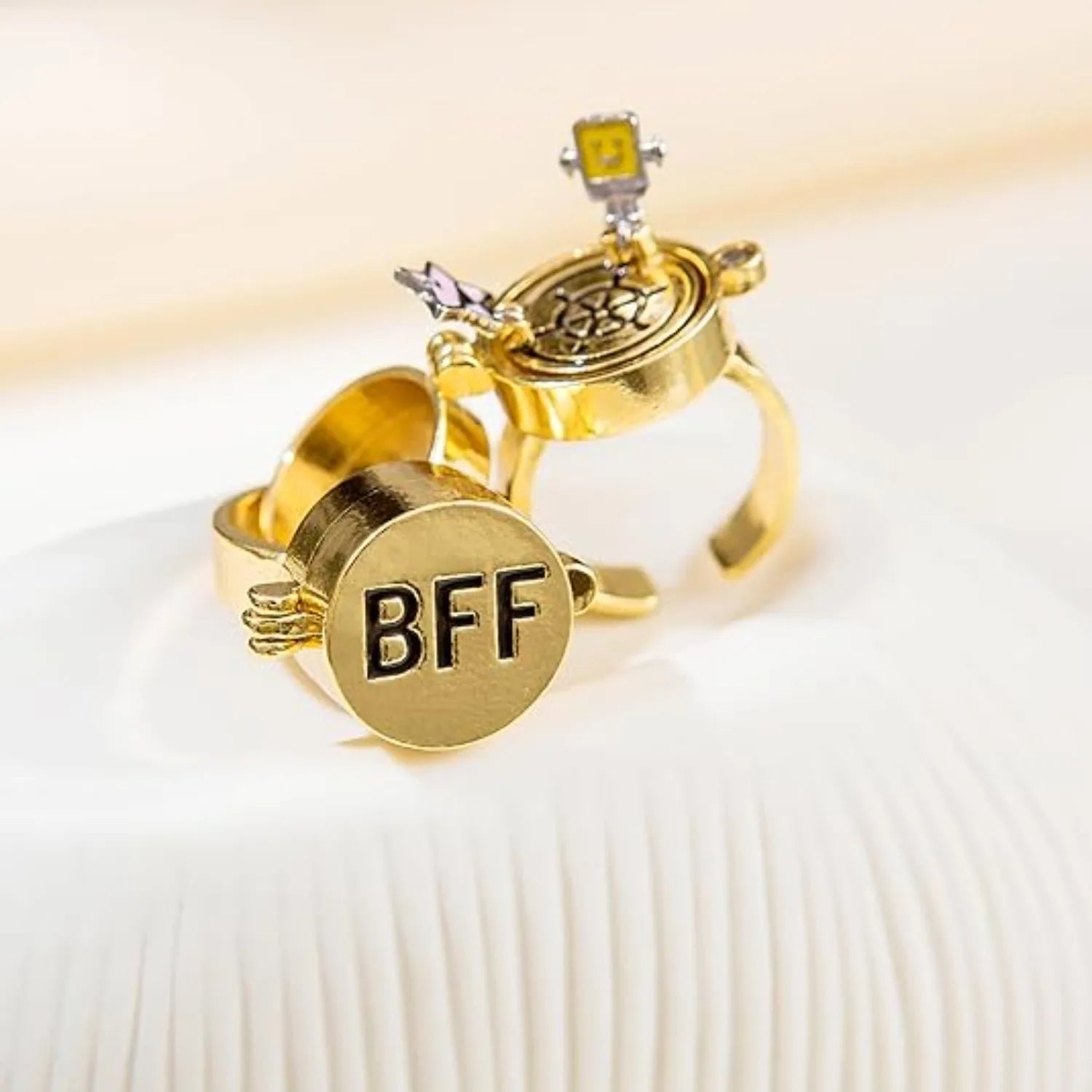 Anillos Magnéticos y Giratorios para Mejores Amigos 2 piezas