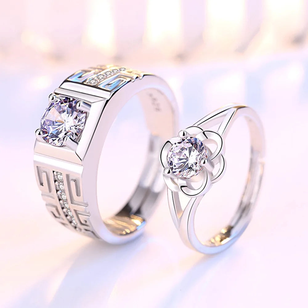 Anillos para Parejas Anillo Flor