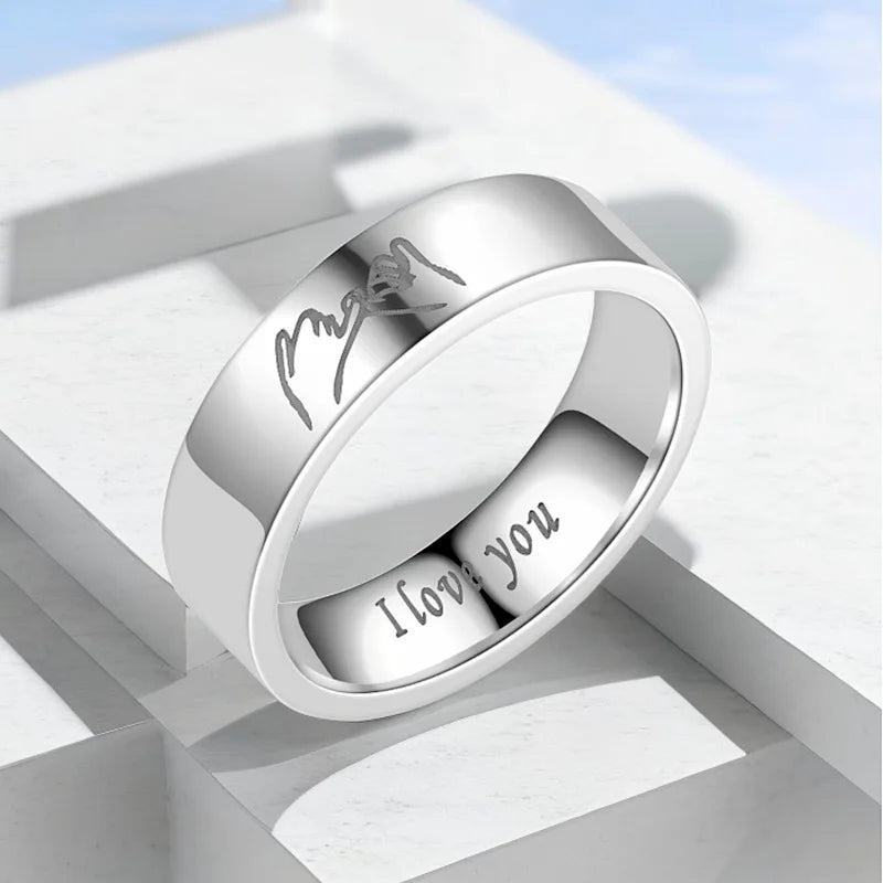 Anillos para Parejas Anillo Love Plata o Plata plata