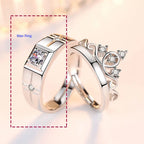 Anillos para Parejas Anillo Reina y Circonio hombre