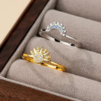 Anillos para Parejas Anillo Sol en Circonita sol y luna