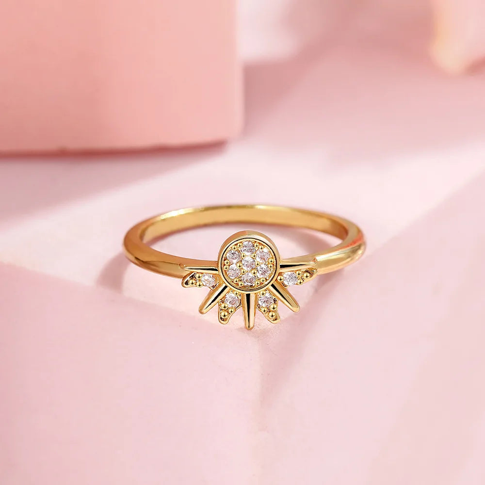 Anillos para Parejas Anillo Sol en Circonita sol