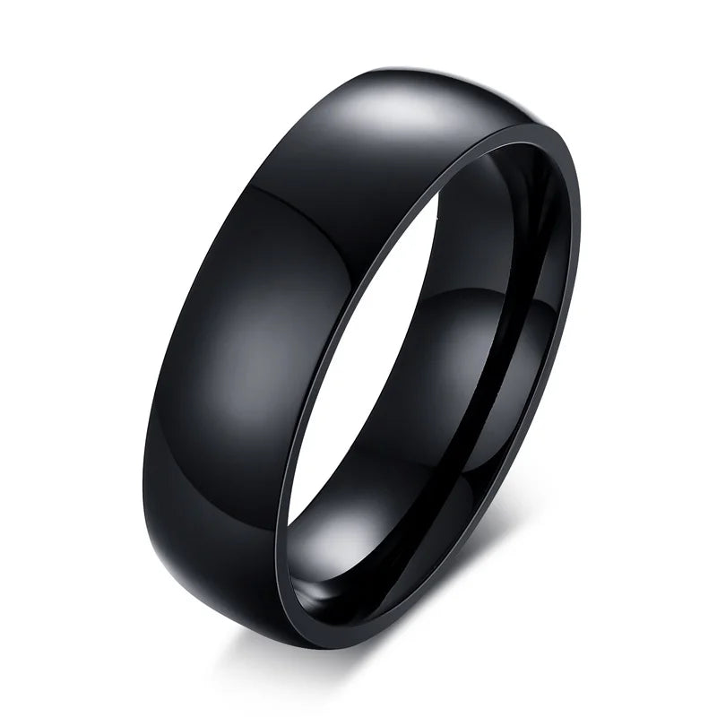 Anillos para Parejas Corazón Anillo Romántico y Circón negro