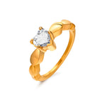 Anillos para Parejas Corazón Anillo Romántico y Circón oro mujer