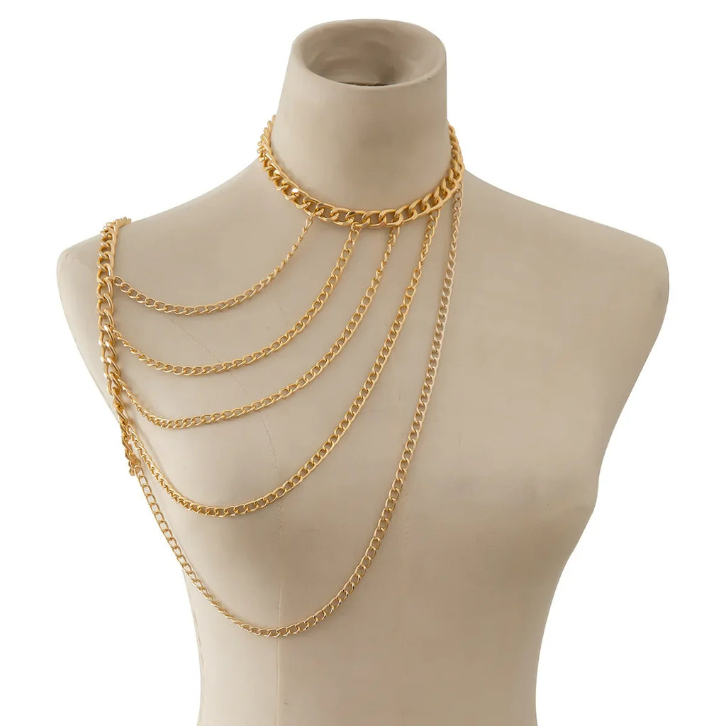 Joya de Hombro Cadena Mujer - Clavícula & Hombro oro