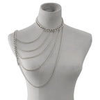 Joya de Hombro Cadena Mujer - Clavícula & Hombro plata