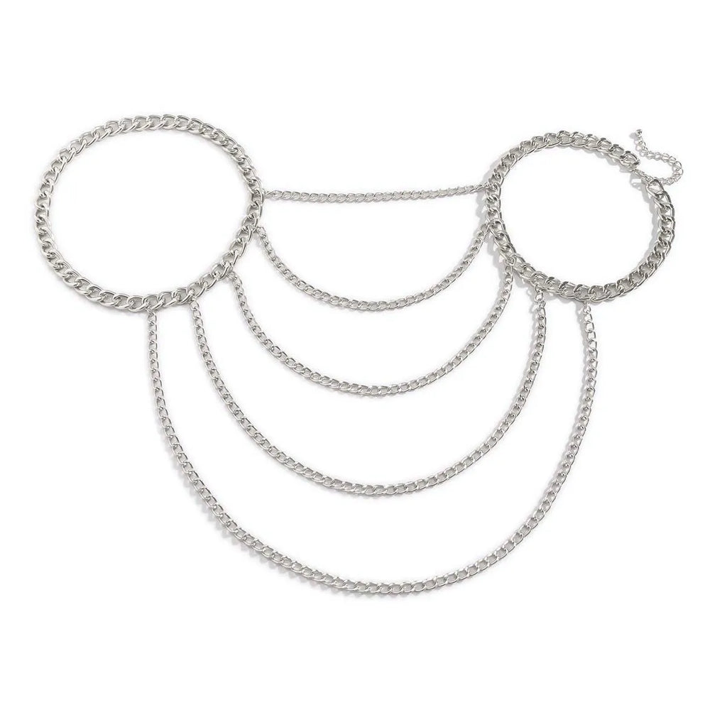 Joya de Hombro Cadena Mujer - Clavícula & Hombro plata