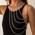 Joya de Hombro Cadena Mujer - Clavícula & Hombro plata
