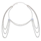 Joya de Hombro Mujer - Cadena Clavícula y Hombros plata