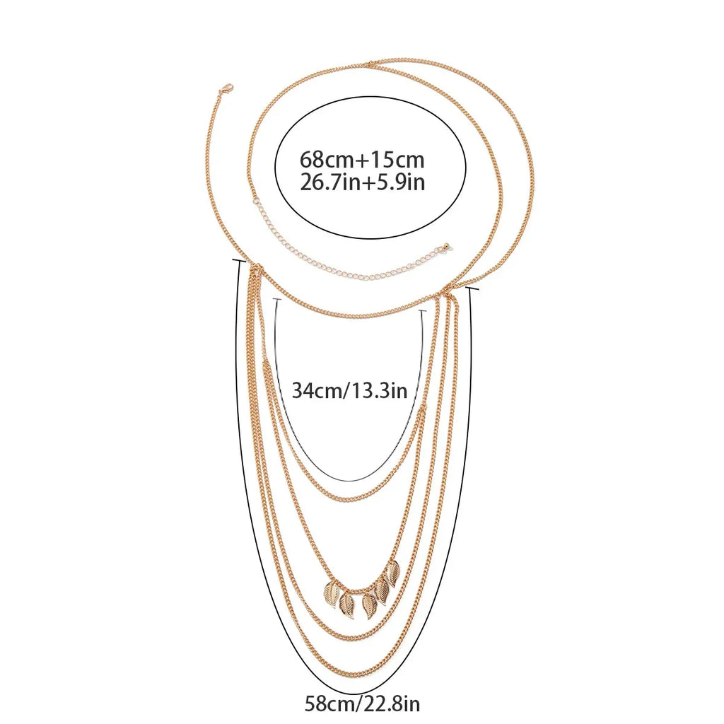 Joya de Hombro para Mujer - Clavícula y Cadena para Brazos y Hombros