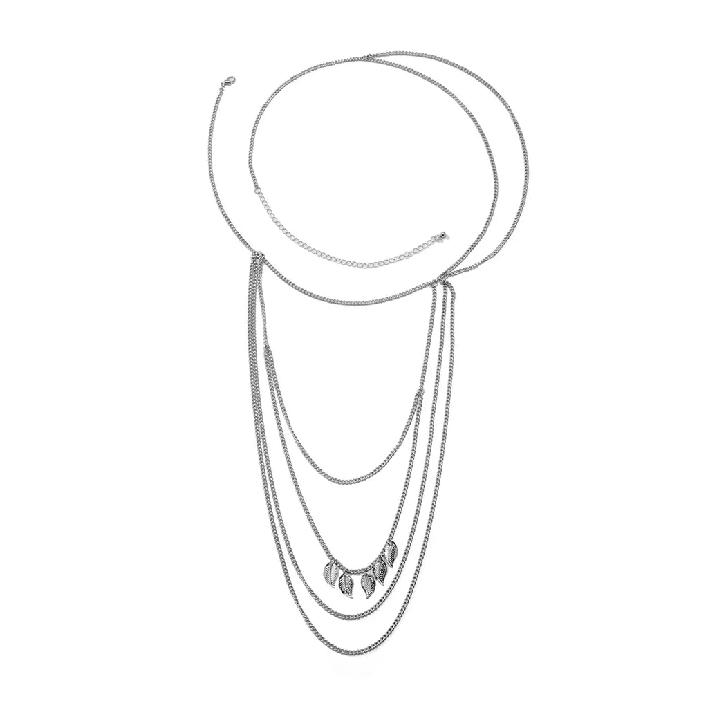 Joya de Hombro para Mujer - Clavícula y Cadena para Brazos y Hombros en plata