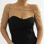 Joya de Hombro para Mujer - Clavícula y Cadena de Hombros oro