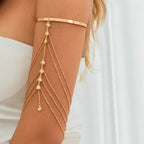 Joya de Bíceps y Brazalete para Mujer - Adorno Elegante Cadena de Brazo oro