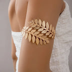 Joya de Bíceps para Mujer Laurel - Brazalete de Brazo y Adorno de Cadena para la Parte Superior del Brazo